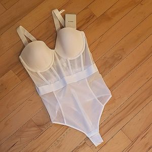 DKNY Classic Sheer Bodysuit Women's